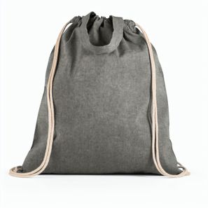 RISSANI. Tragetasche/Turnbeutel (2in1) aus recycelter Baumwolle (70%) und polyester (30% rPET) (140 g/m²)