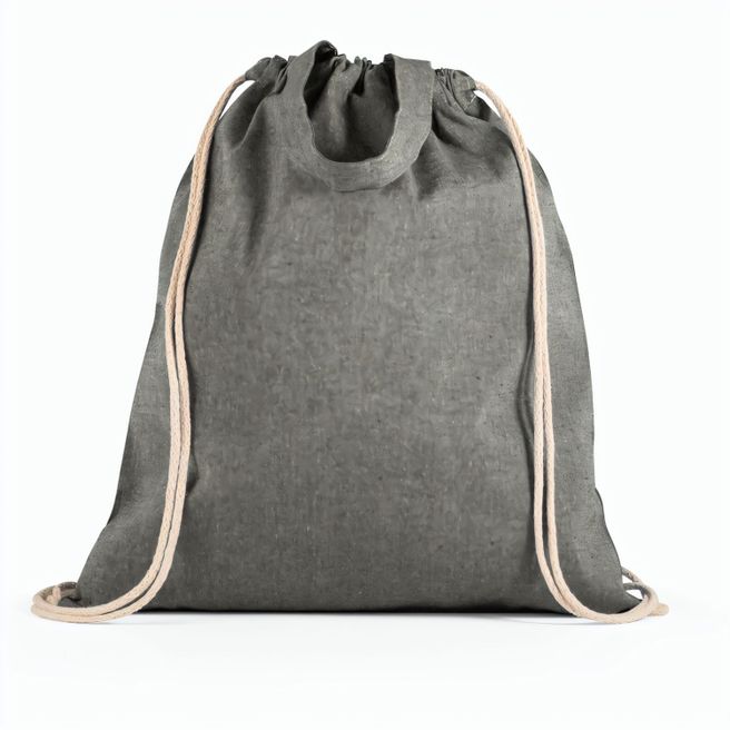 RISSANI. Tragetasche/Turnbeutel (2in1) aus recycelter Baumwolle (70%) und polyester (30% rPET) (140 g/m²)