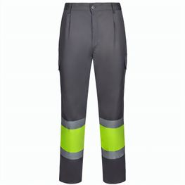 VL ARTEMIS. Zweifarbige Hose aus Twill (190g/m²), Baumwolle (20%) und Polyester (80%)