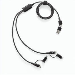 BERTOZZI. Superschnelles 6-in-1-USB-Kabel aus recyceltem Aluminium (20 %) und recyceltem PET (4 %)