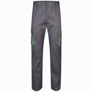 VL HYPNOS. Zweifarbige Twill-Hose mit mehreren Taschen (200 g/m²), aus Baumwolle (35 %) und Polyester (65 %)