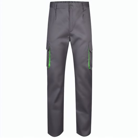 VL HYPNOS. Zweifarbige Twill-Hose mit mehreren Taschen (200 g/m²), aus Baumwolle (35 %) und Polyester (65 %) (Bild 1)