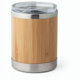 LYCKA. Becher aus Bambus und Edelstahl, 350 ml
