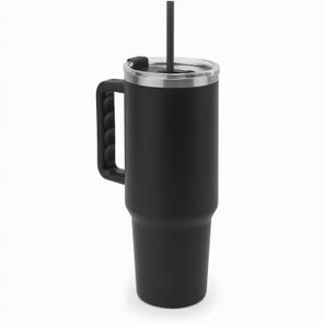 JOYNER XL. Grosser Reisebecher aus Edelstahl (91 % recycelt) mit vakuumisolierter Doppelwand und matter Oberfläche 1300 ml