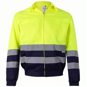 VL NEPTUNE. Zweifarbige Twill-Jacke (210g/m²) aus Polyester (80%) und Baumwolle (20%)