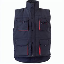 VL NERGAL. Steppweste, zweifarbig, mit mehreren Taschen (120g/m²), aus Polyester (100%)