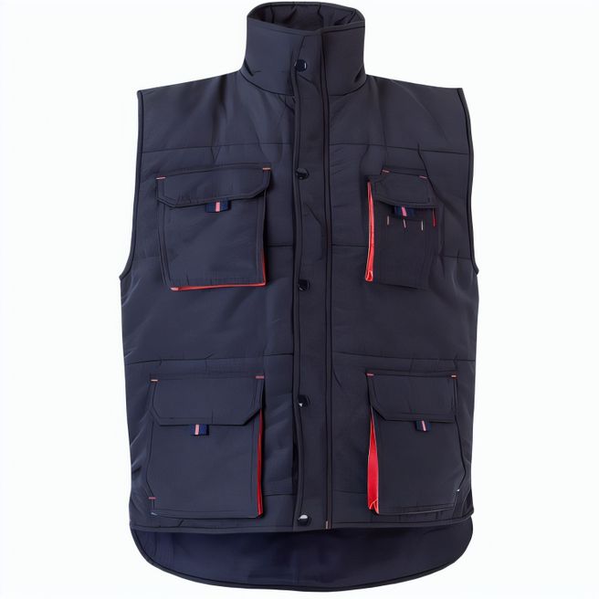 VL NERGAL. Steppweste, zweifarbig, mit mehreren Taschen (120g/m²), aus Polyester (100%)