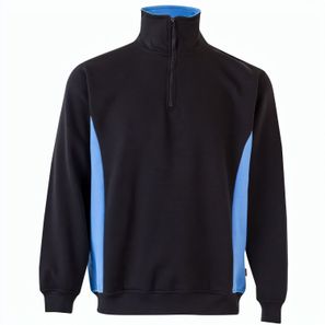 VL SVAROG. Zweifarbiges Frottee-Sweatshirt (260 g/m²), aus Polyester (65 %) und Baumwolle (35 %)