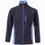 VL GERAS. Zweifarbige Fleecejacke (220g/m²) aus Polyester (100%)