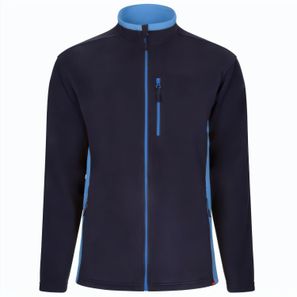 VL GERAS. Zweifarbige Fleecejacke (220g/m²) aus Polyester (100%)