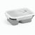DILL. Faltbare hermetische Frischhaltebox aus Silikon und PP (480 und 760 mL)