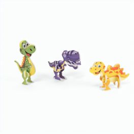 DINOSAURUS. 3D-Puzzle in Dinosaurierform aus Papier