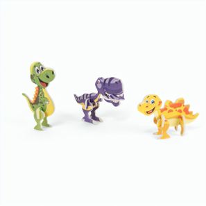 DINOSAURUS. 3D-Puzzle in Dinosaurierform aus Papier