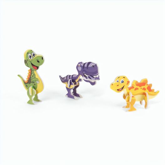 DINOSAURUS. 3D-Puzzle in Dinosaurierform aus Papier (Bild 1)