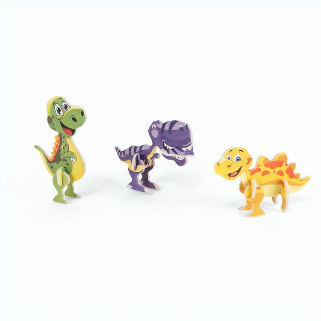DINOSAURUS. 3D-Puzzle in Dinosaurierform aus Papier