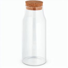 JASMIN 800. Glasflasche mit Korkdeckel 800 mL