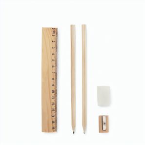 NOMAD. Mehrzwecketui aus recyceltem Filz (100 % rPET) mit Lineal, Bleistiften, Radiergummi und Spitzer