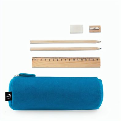 Produktabbildung NOMAD. Mehrzwecketui aus recyceltem Filz (100 % rPET) mit Lineal, Bleistiften, Radiergummi und Spitzer NOMAD. Mehrzwecketui aus recyceltem Filz (100 % rPET) mit Lineal, Bleistiften, Radiergummi und Spitzer