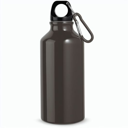 Produktabbildung LANDSCAPE S. Aluminium-Sportflasche mit Karabiner 400 ml LANDSCAPE S. Aluminium-Sportflasche mit Karabiner 400 ml (Bild 1)