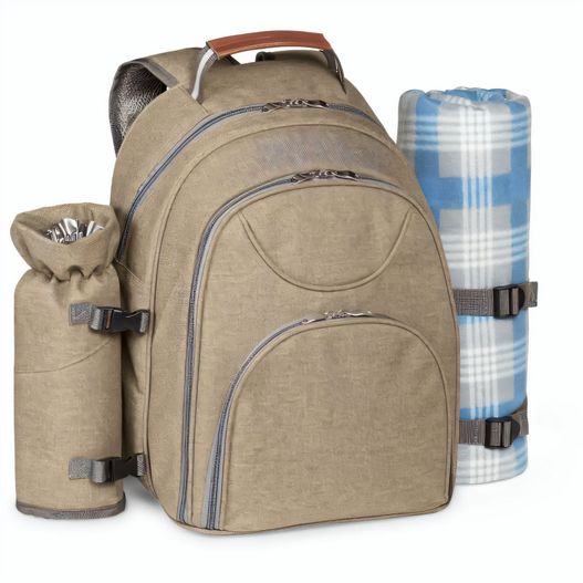 Produktabbildung VILLA. Thermischer Picknick-Rucksack aus 600D, hochdichtem, recyceltem Polyester VILLA. Thermischer Picknick-Rucksack aus 600D, hochdichtem, recyceltem Polyester (Bild 1)