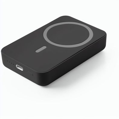 AMPERE 10. Magnetische Powerbank mit 10'000 mAh und superschnellem kabellosem Ladegerät (15 W) aus Recyceltes ABS (100% rABS)