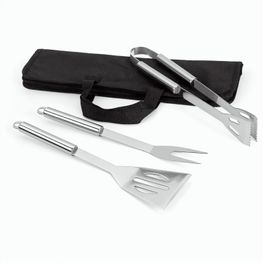 Produktabbildung SOARES. Grill - Set aus Edelstahl 3-teilig bestehend SOARES. Grill - Set aus Edelstahl 3-teilig bestehend