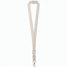 BALLINA. Lanyard aus 100% Baumwolle mit Metallkarabiner