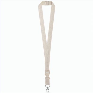Produktabbildung BALLINA. Lanyard aus 100% Baumwolle mit Metallkarabiner BALLINA. Lanyard aus 100% Baumwolle mit Metallkarabiner