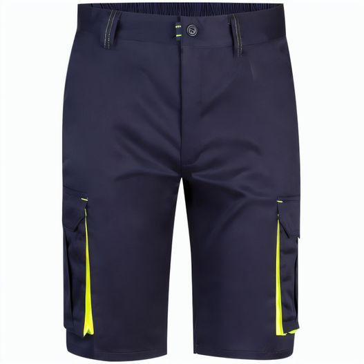 Produktabbildung VL HEMERA. Zweifarbige Stretch-Bermudashorts mit mehreren Taschen (240 g/m²) aus Baumwolle (46 %), EME (38 %) und Polyester (16 %) VL HEMERA. Zweifarbige Stretch-Bermudashorts mit mehreren Taschen (240 g/m²) aus Baumwolle (46 %), EME (38 %) und Polyester (16 %) (Bild 1)