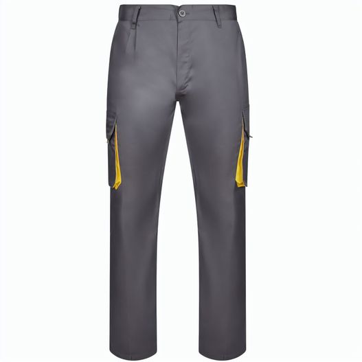 VL HYPNOS. Zweifarbige Twill-Hose mit mehreren Taschen (200 g/m²), aus Baumwolle (35 %) und Polyester (65 %) (Bild 1)