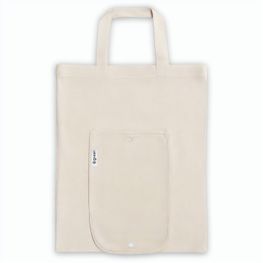 Produktabbildung BEIRUT. Faltbare Tasche aus Baumwolle (50%), receycelte Baumwolle (30%) und Polyester (20% rPET) (140 g/m²) BEIRUT. Faltbare Tasche aus Baumwolle (50%), receycelte Baumwolle (30%) und Polyester (20% rPET) (140 g/m²)