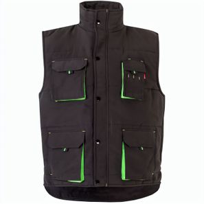 VL NERGAL. Steppweste, zweifarbig, mit mehreren Taschen (120g/m²), aus Polyester (100%)