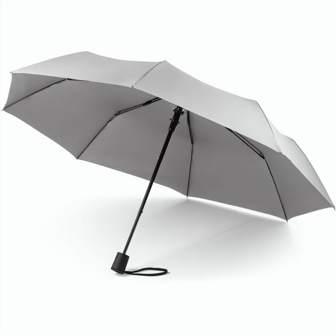 CIMONE. Faltbarer Regenschirm aus recyceltem Polyester (100% rPET) 190T Pongé mit automatischer Öffnung