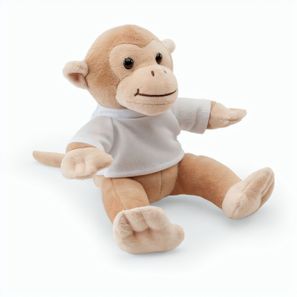 MONKY. Plüschtier in Form eines Affen mit T-Shirt