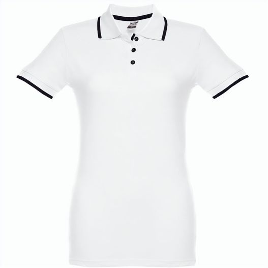 Produktabbildung THC ROME WOMEN WH. Zweifarbiges Baumwoll-Poloshirt für Damen THC ROME WOMEN WH. Zweifarbiges Baumwoll-Poloshirt für Damen (Bild 1)