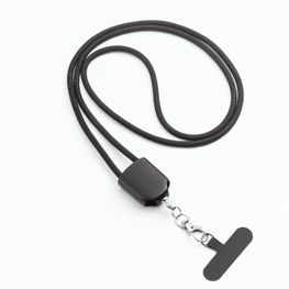 ZEWAIL. Lanyard mit Smartphone-Halterung, USB-C-Kabel und verschiedenen Adaptern aus recyceltem ABS und recyceltem TPE