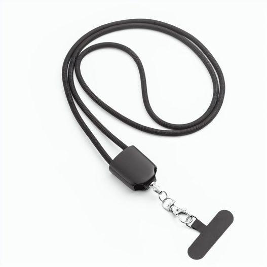 ZEWAIL. Lanyard mit Smartphone-Halterung, USB-C-Kabel und verschiedenen Adaptern aus recyceltem ABS und recyceltem TPE (Bild 1)