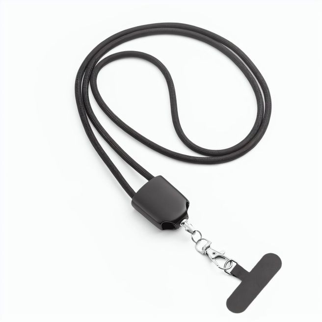 ZEWAIL. Lanyard mit Smartphone-Halterung, USB-C-Kabel und verschiedenen Adaptern aus recyceltem ABS und recyceltem TPE