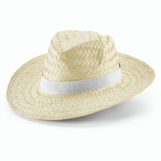 EDWARD POLI. Natürlicher Strohhut mit Polyesterband (Bild 1)