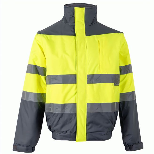 VL JUPITER. Zweifarbige Steppjacke (180g/m²) aus Polyester (100%) mit PU-Beschichtung
