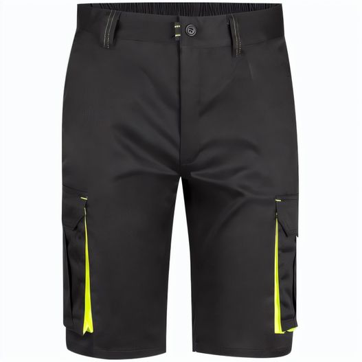 Produktabbildung VL HEMERA. Zweifarbige Stretch-Bermudashorts mit mehreren Taschen (240 g/m²) aus Baumwolle (46 %), EME (38 %) und Polyester (16 %) VL HEMERA. Zweifarbige Stretch-Bermudashorts mit mehreren Taschen (240 g/m²) aus Baumwolle (46 %), EME (38 %) und Polyester (16 %) (Bild 1)