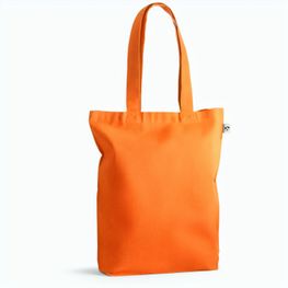 MERIDA. Tragetasche (220 g/ m²) aus Baumwolle (50%), recycelter Baumwolle (30%) und polyester (20% rPET)