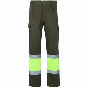 VL ATHENA. Zweifarbige Hose aus Twill (210 g/m²), gefüttert, mit mehreren Taschen, aus Baumwolle (20%) und Polyester (80%)