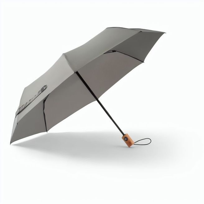 RIVER. Faltbarer Regenschirm aus recyceltem Polyester (100% rPET) 190T Pongé mit automatischer Öffnung und Schließung