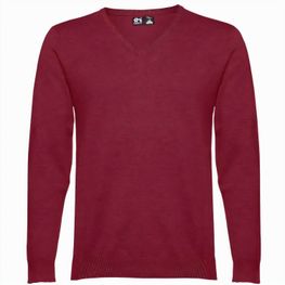 THC MILAN. Herren-Pullover mit V-Ausschnitt aus Baumwolle und Polyamid