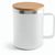 LAUDA. Becher aus 90% recyceltem Edelstahl mit Bambusdeckel 420 mL (Bild 2)