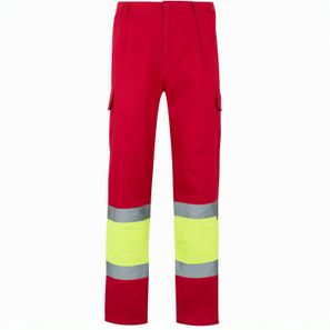 VL POSEIDON. Zweifarbige Twill-Hose mit mehreren Taschen (210 g/m²), aus Baumwolle (20%) und Polyester (80%)