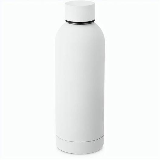 ODIN. Trinkflasche aus Edelstahl (36% recycelt) (550 mL) mit gummierter Oberfläche (Bild 1)