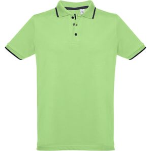 THC ROME. Zweifarbiges Baumwoll-Poloshirt für Herren