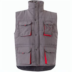 VL NERGAL. Steppweste, zweifarbig, mit mehreren Taschen (120g/m²), aus Polyester (100%)